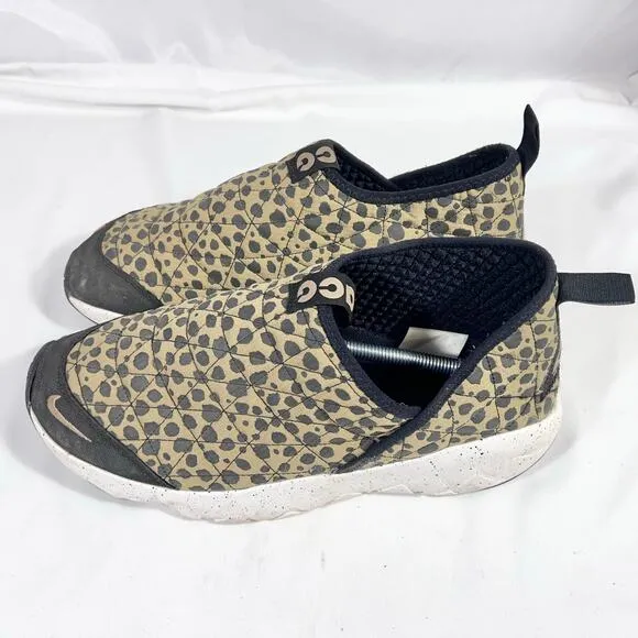 Nike Acg Low Cut Shoes Men 11.5 Cheetah Print Ci9367-201 Slip On Casual Sneakers