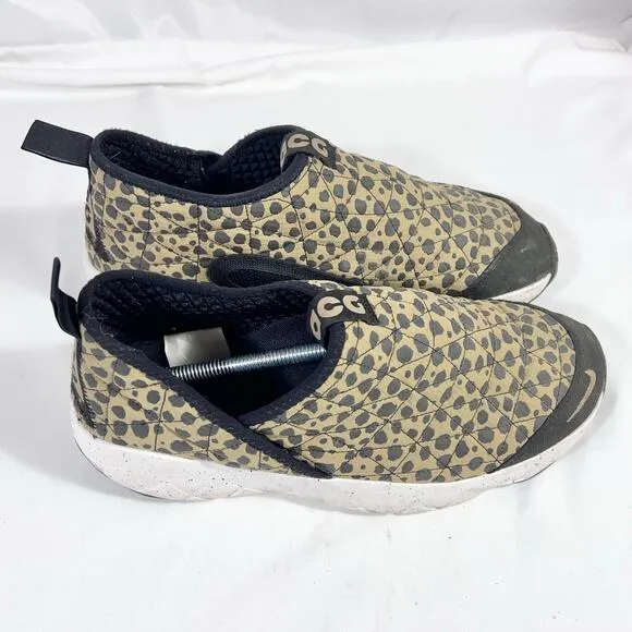 Nike Acg Low Cut Shoes Men 11.5 Cheetah Print Ci9367-201 Slip On Casual Sneakers