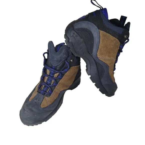 Nike Air 950406 Brown Blue Hiking Shoes 90s US 7 UK 4.5 EUR 38