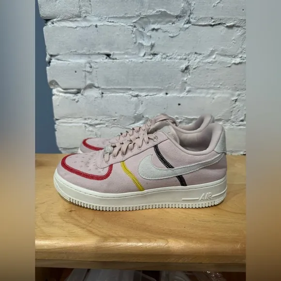 Nike Air Force 1 '07 Low LX Stitched Canvas Women's Size 8.5 Siltstone Red 2020