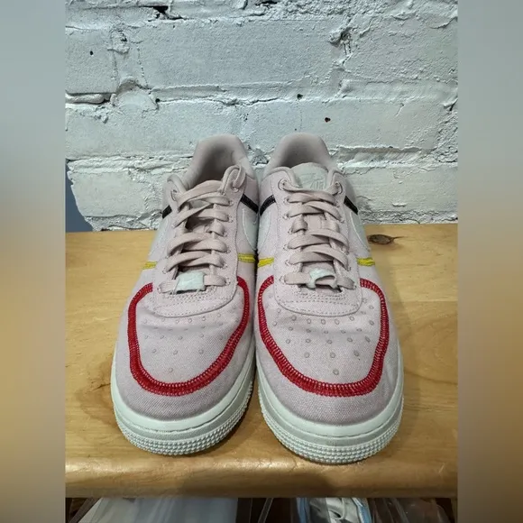 Nike Air Force 1 '07 Low LX Stitched Canvas Women's Size 8.5 Siltstone Red 2020