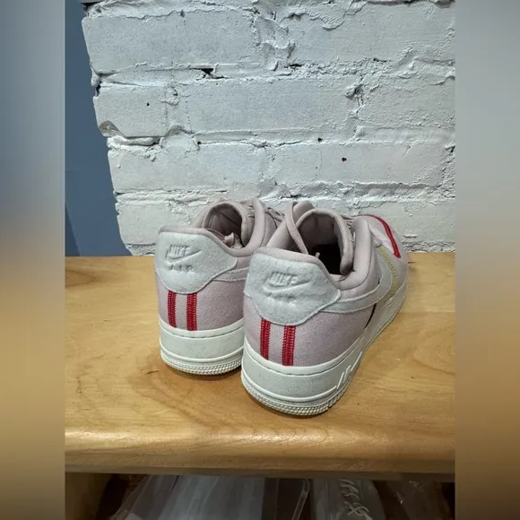 Nike Air Force 1 '07 Low LX Stitched Canvas Women's Size 8.5 Siltstone Red 2020