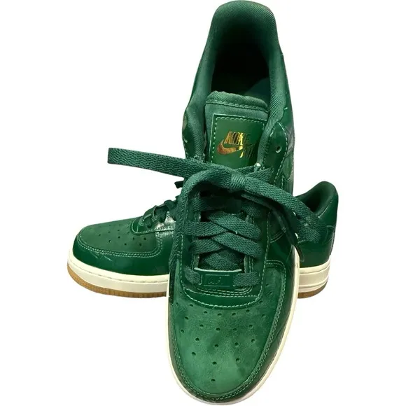 Nike Air Force 1 07 LXAF1 Gorge Green Croc Women's Tennis Shoes DZ2708-300 Sz 7