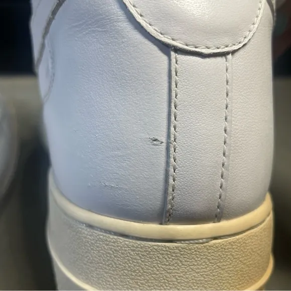 Nike Air Force 1 AF1 Mid '07 Triple White Sneakers Shoes size 13