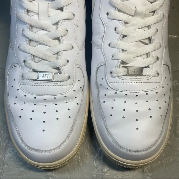 Nike Air Force 1 AF1 Mid '07 Triple White Sneakers Shoes size 13