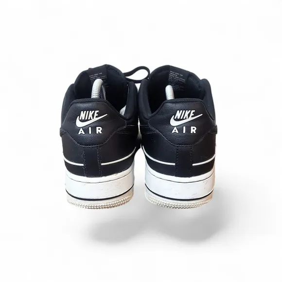 Nike Air Force 1 Low Double Air Low Black White Running Sneakers Men's Size 8
