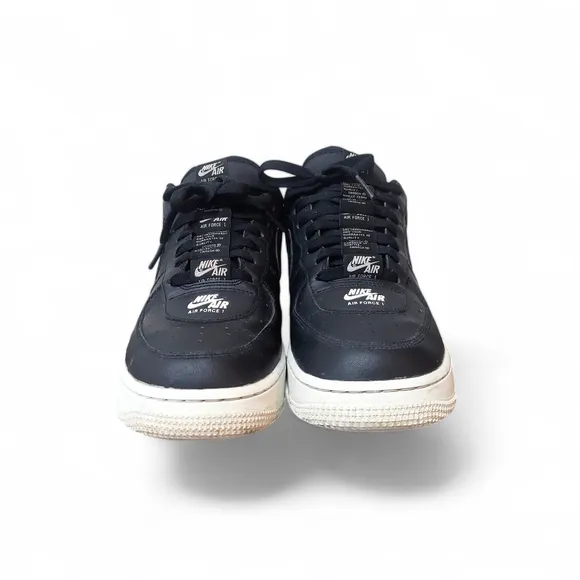 Nike Air Force 1 Low Double Air Low Black White Running Sneakers Men's Size 8