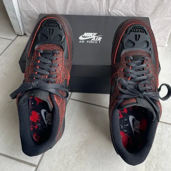 Nike Air Force 1 Retro HWN QS Black/Crimson Men’s size 12