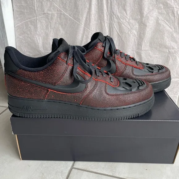 Nike Air Force 1 Retro HWN QS Black/Crimson Men’s size 12