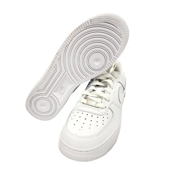Nike Air Force 1 Youth Shoes DH2920-111 White Leather Size 6.5Y EU 39 Sneakers