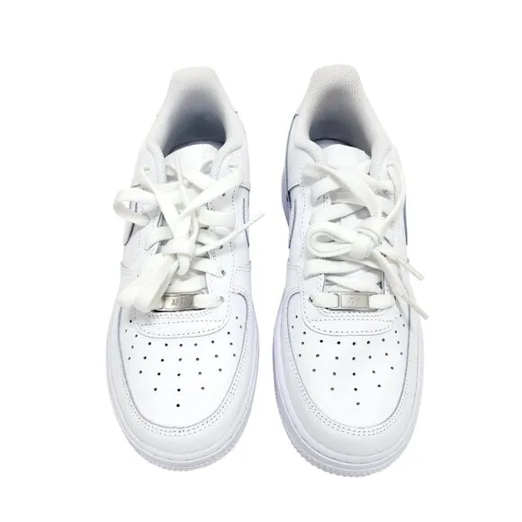 Nike Air Force 1 Youth Shoes DH2920-111 White Leather Size 6.5Y EU 39 Sneakers