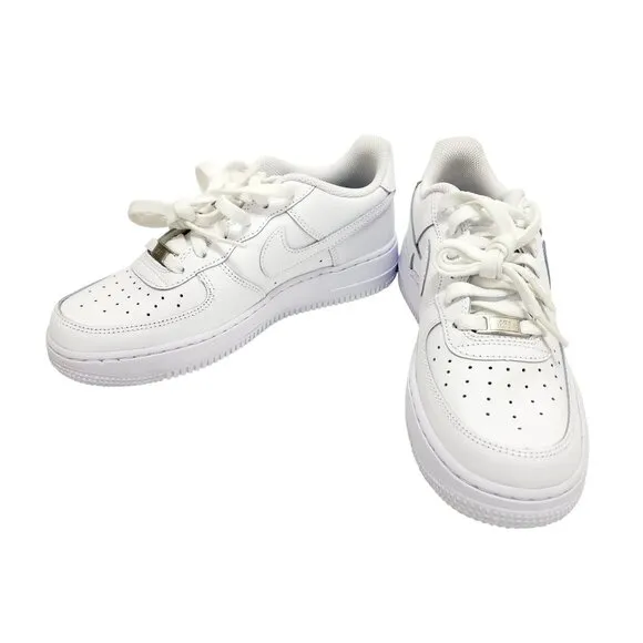 Nike Air Force 1 Youth Shoes DH2920-111 White Leather Size 6.5Y EU 39 Sneakers