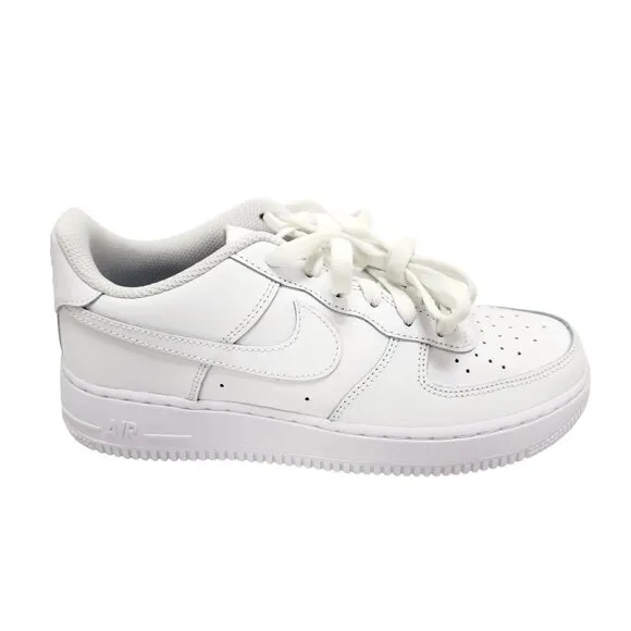 Nike Air Force 1 Youth Shoes DH2920-111 White Leather Size 6.5Y EU 39 Sneakers