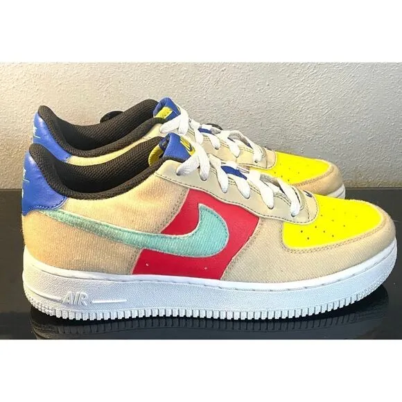 Nike Air Force 1 LV8 1 FM7818-100 Low Top Sneaker Shoes Size 6.5Y