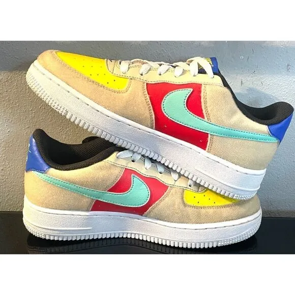 Nike Air Force 1 LV8 1 FM7818-100 Low Top Sneaker Shoes Size 6.5Y