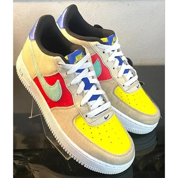 Nike Air Force 1 LV8 1 FM7818-100 Low Top Sneaker Shoes Size 6.5Y