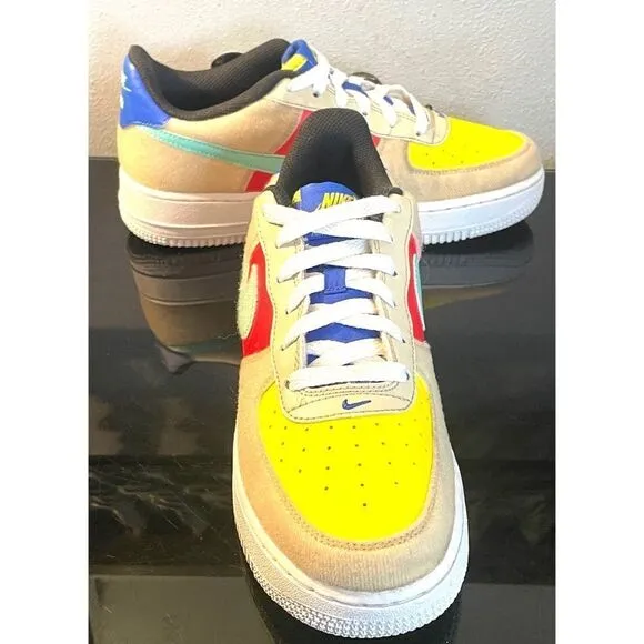 Nike Air Force 1 LV8 1 FM7818-100 Low Top Sneaker Shoes Size 6.5Y