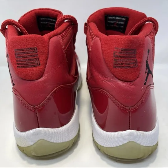 Nike Air Jordan 11 Retro High Win Like '96 Red White Sz 10.5 OG 378037-623