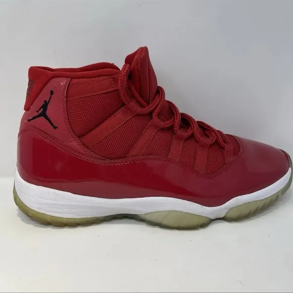 Nike Air Jordan 11 Retro High Win Like '96 Red White Sz 10.5 OG 378037-623