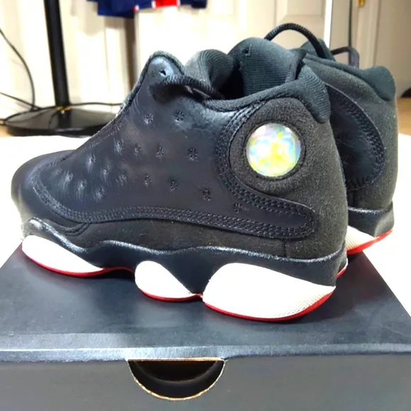 Nike Air Jordan 13 retro (PS) size 3y preschool Black/university red OG …