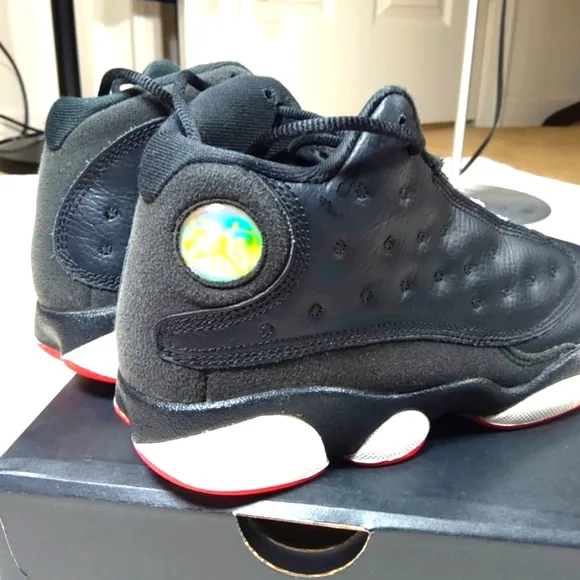 Nike Air Jordan 13 retro (PS) size 3y preschool Black/university red OG …