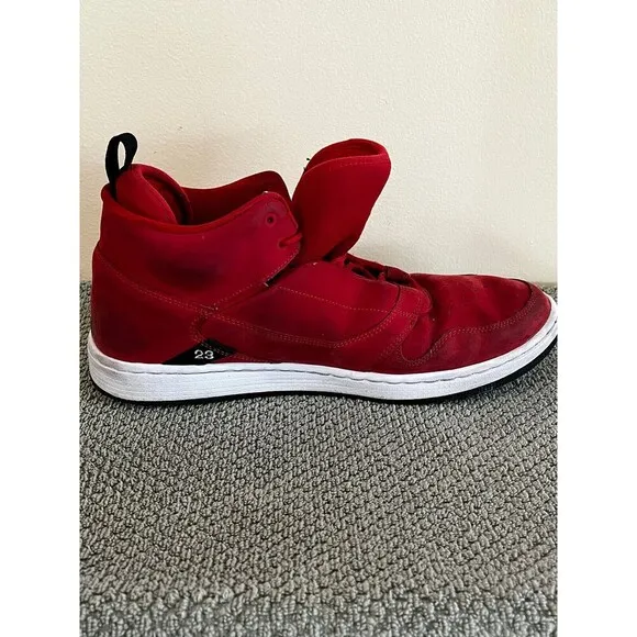 Nike Air Jordan Fadeaway Red Suede AO1329-601 Mens Sz. 13