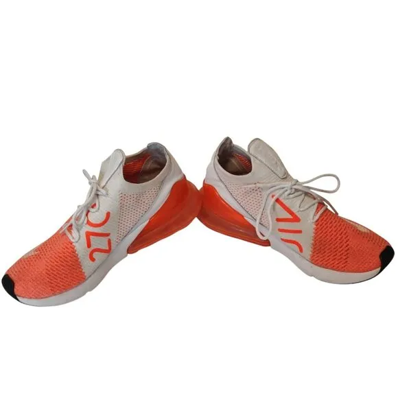 Nike Air Max 270 Flyknit Crimson Pulse Sneakers Women Size 10 Running AH6803 800