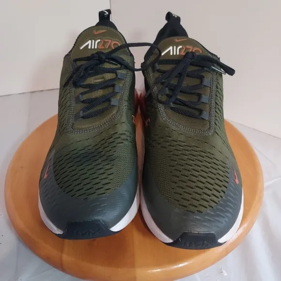 Nike Air Max 270 Olive and Orange Men's Shoes