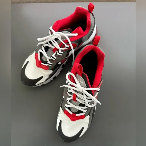 Nike Air Max 270 React GS University Red Sneaker Shoes Youth 4.5/W 5.5.