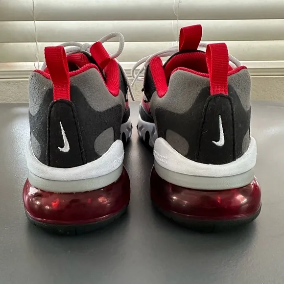 Nike Air Max 270 React GS University Red Sneaker Shoes Youth 4.5/W 5.5.