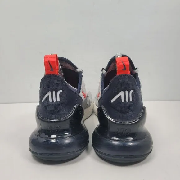Nike Air Max 270 Youth Gray &amp; Black Sneaker 943345-028 US Size 6.5Y