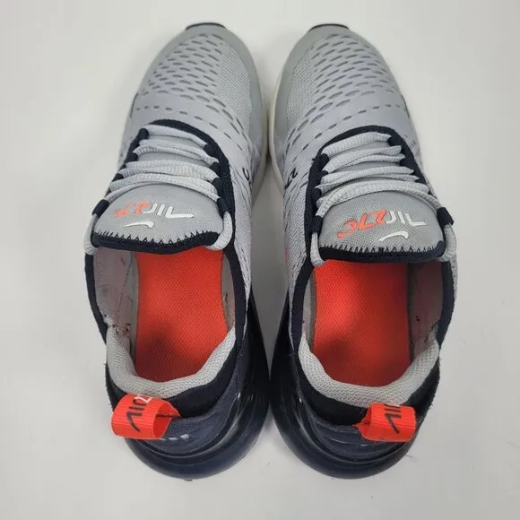 Nike Air Max 270 Youth Gray &amp; Black Sneaker 943345-028 US Size 6.5Y