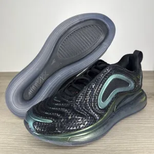 NIKE AIR MAX 720 GS THROWBACK FUTURE YOUTHS 5.5Y WOMENS SHOES SIZE 7 BLACK