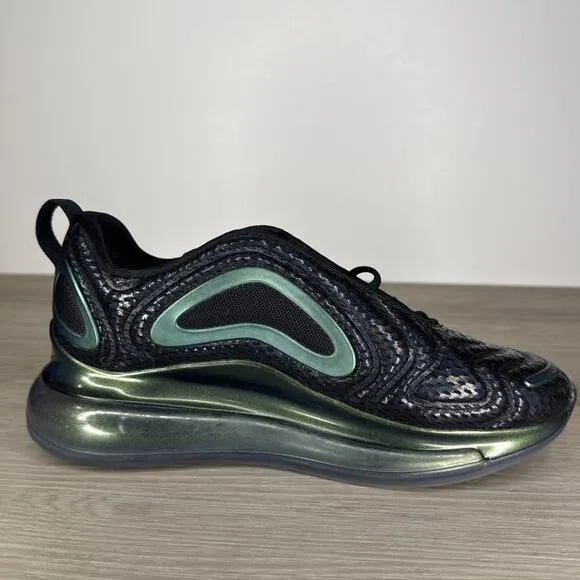 NIKE AIR MAX 720 GS THROWBACK FUTURE YOUTHS 5.5Y WOMENS SHOES SIZE 7 BLACK