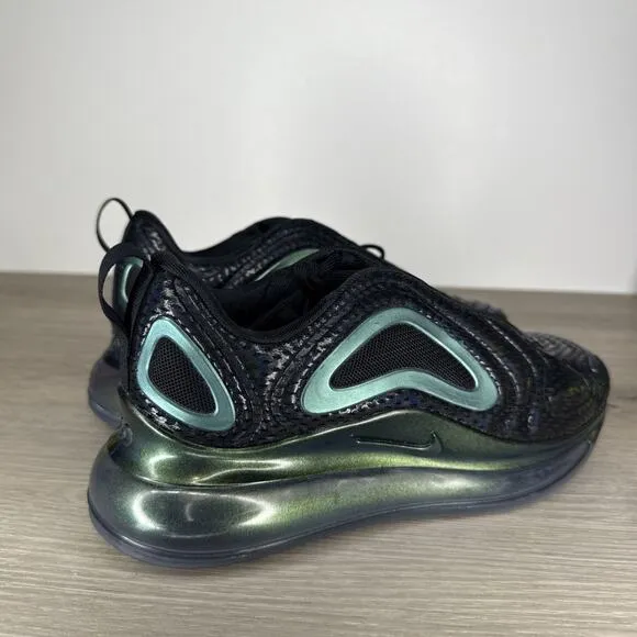 NIKE AIR MAX 720 GS THROWBACK FUTURE YOUTHS 5.5Y WOMENS SHOES SIZE 7 BLACK