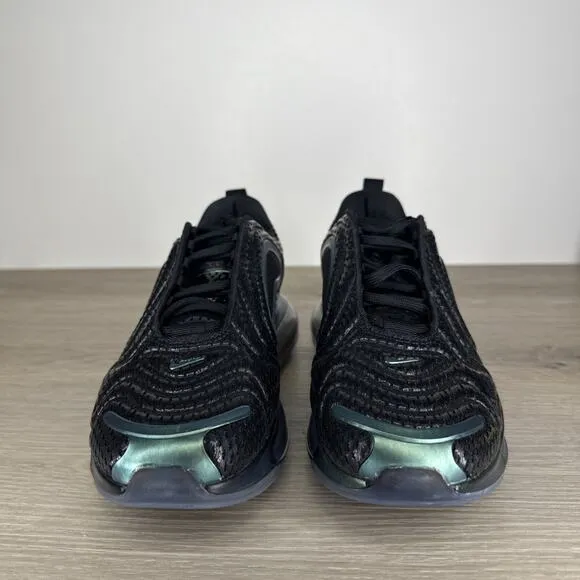 NIKE AIR MAX 720 GS THROWBACK FUTURE YOUTHS 5.5Y WOMENS SHOES SIZE 7 BLACK
