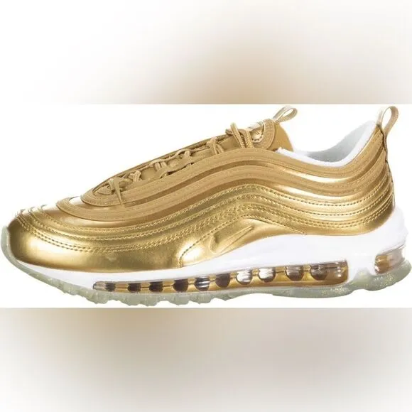 Nike Air Max 97 LX Metallic Gold Sneakers Size 6