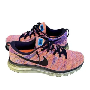Nike Air Max Flyknit Mens 9 Multicolor Running Shoes Sneakers Athletic Casual