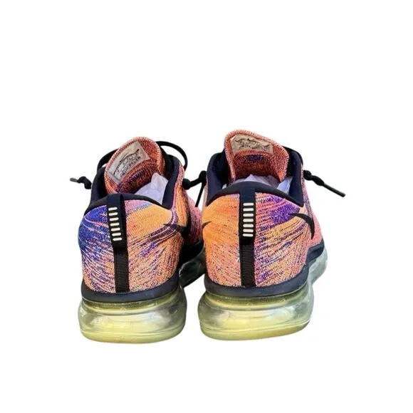 Nike Air Max Flyknit Mens 9 Multicolor Running Shoes Sneakers Athletic Casual