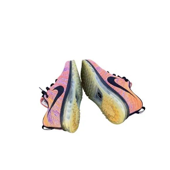 Nike Air Max Flyknit Mens 9 Multicolor Running Shoes Sneakers Athletic Casual