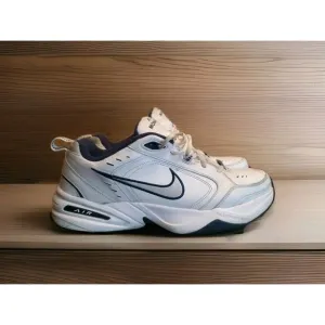Nike Air Monarch Athletic Shoes Sneakers Mens Size 12 White Navy