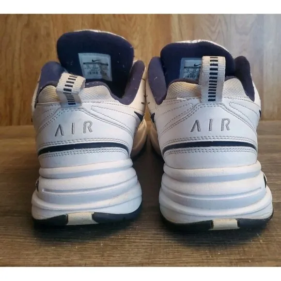 Nike Air Monarch Athletic Shoes Sneakers Mens Size 12 White Navy
