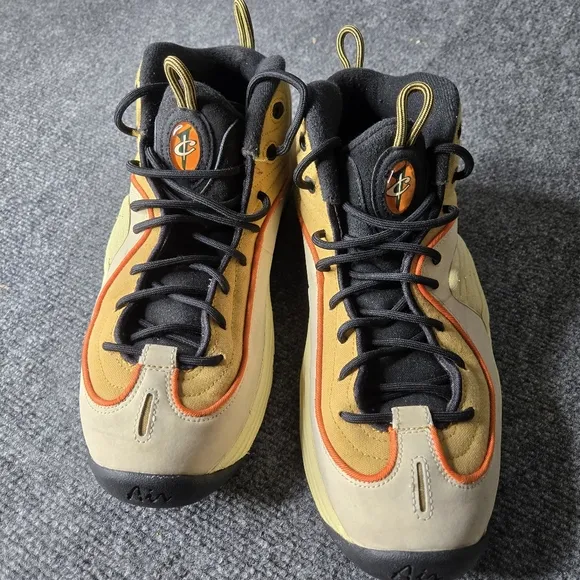 Nike Air Penny 2 Shoes Wheat Gold Orange Black DV7229-700 Men's Size 10.5