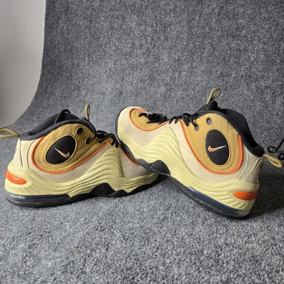 Nike Air Penny 2 Shoes Wheat Gold Orange Black DV7229-700 Men's Size 10.5