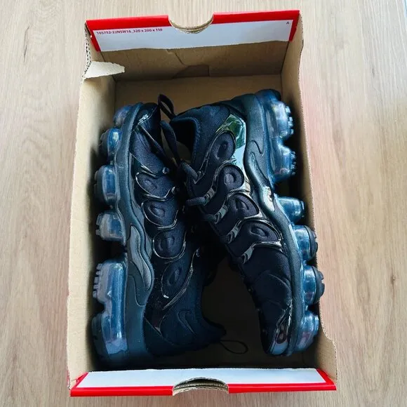 ⭐Nike Air VaporMax Plus Triple Black Shoes Sneakers Women’s Size 7 DH1063-001⭐