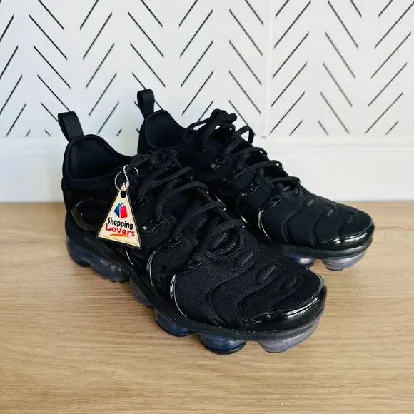 ⭐Nike Air VaporMax Plus Triple Black Shoes Sneakers Women’s Size 7 DH1063-001⭐