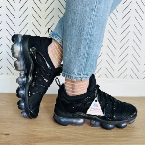⭐Nike Air VaporMax Plus Triple Black Shoes Sneakers Women’s Size 7 DH1063-001⭐