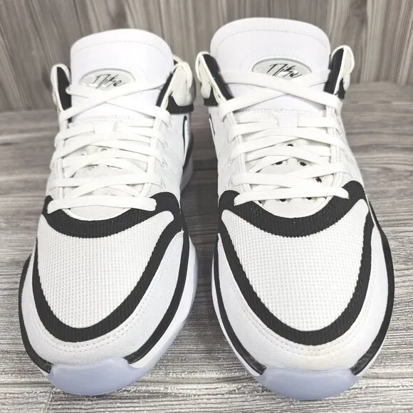 Nike Air Zoom GT Hustle 2 White/Black Baketball Shoes DJ9405-102 Men's Sz 8.5NEW