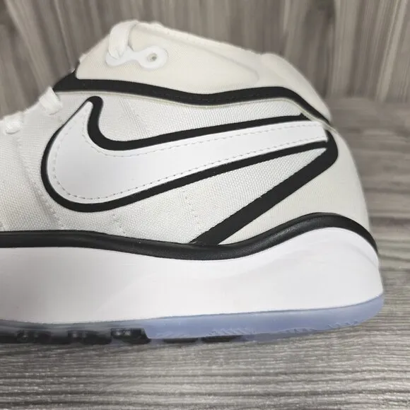 Nike Air Zoom GT Hustle 2 White/Black Baketball Shoes DJ9405-102 Men's Sz 8.5NEW