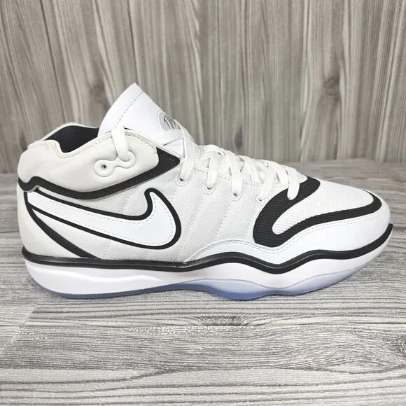 Nike Air Zoom GT Hustle 2 White/Black Baketball Shoes DJ9405-102 Men's Sz 8.5NEW